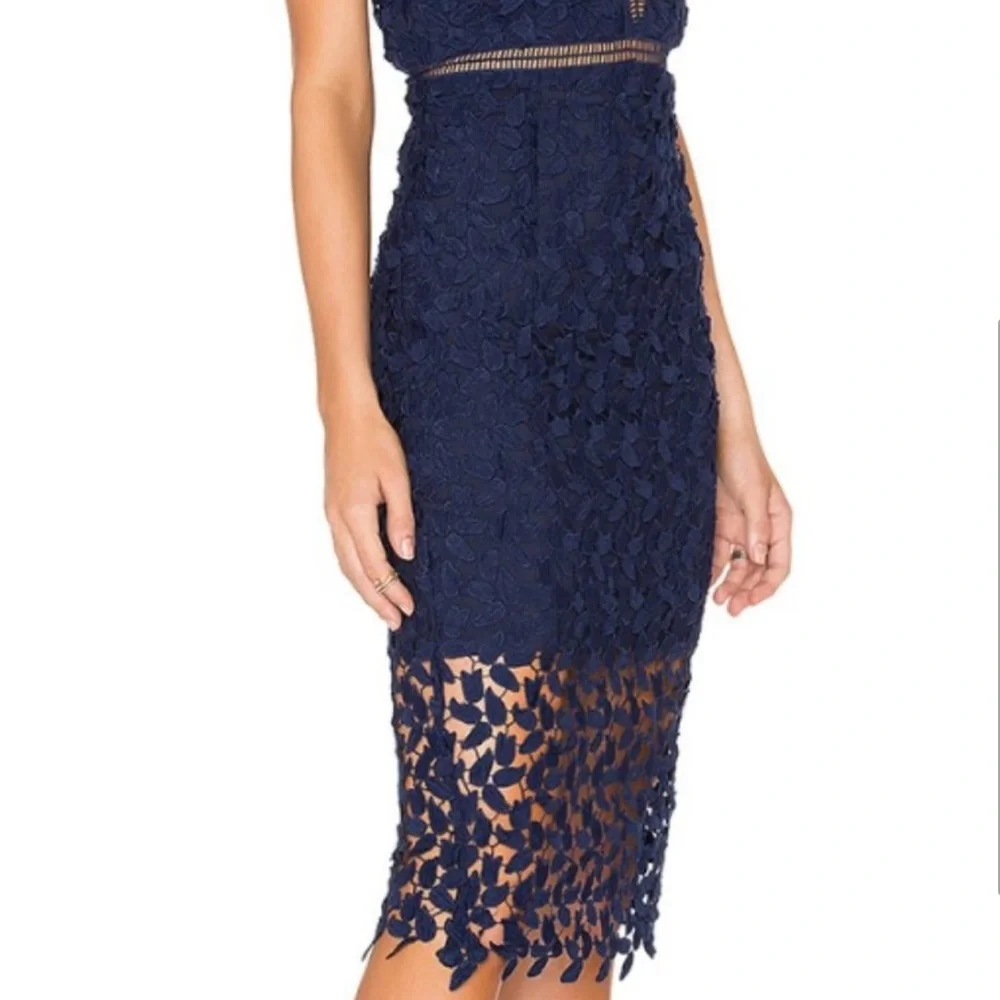 NWT BARDOT gemma dress in blue ink size 6/small - Picture 5 of 16